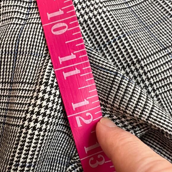 Vtg Norton McNaughton High Rise Trouser Pant  6 Gray Glen Plaid Cropped Pleated - Picture 11 of 13